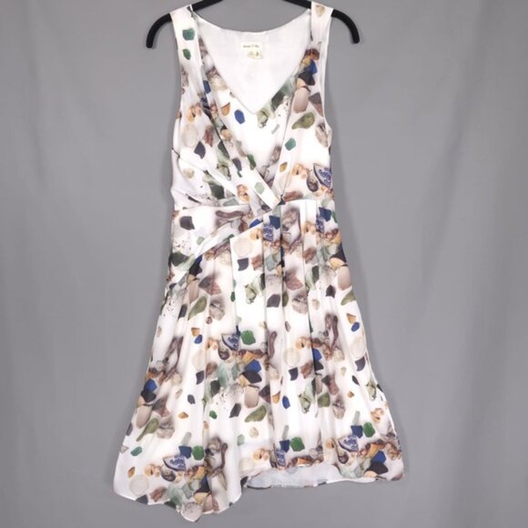 ANTHROPOLOGIE MEADOW RUE Women’s Dress Beach Treasures Flare Size 4
